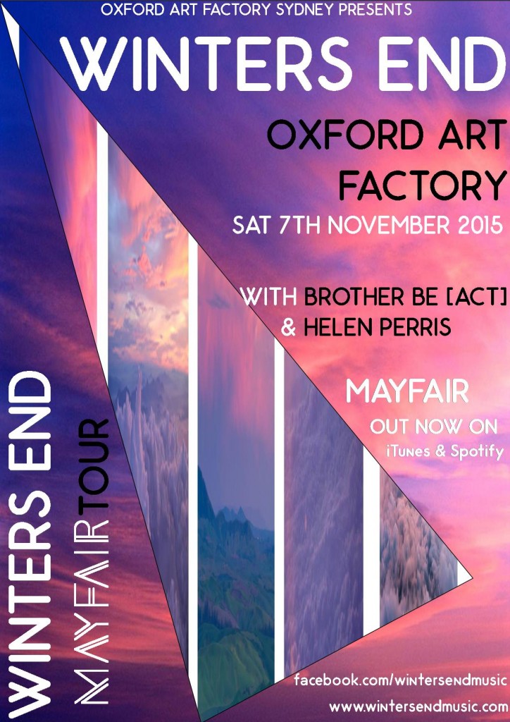 Oxford Art Factory Tour Poster Nov 2015